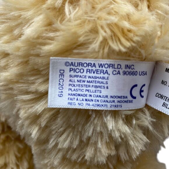 Aurora Lion Jungle Plush Stuffed Animal Brown Zoo Doll Toy Dec 2019 14 Inches - Picture 4 of 16